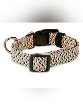 Vibrant Life | Reflective COLLAR | Multicolored Sturdy Clasp Close S M L 4 Avail